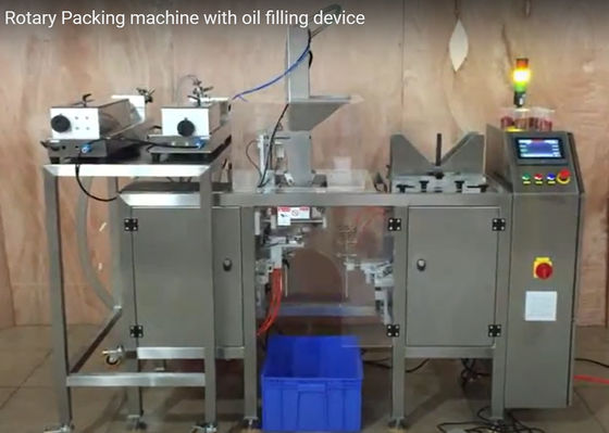 het Wegen van 0.5L 60WPM Auto Vullende en Verzegelende Machine, Zak Verpakkende Machine