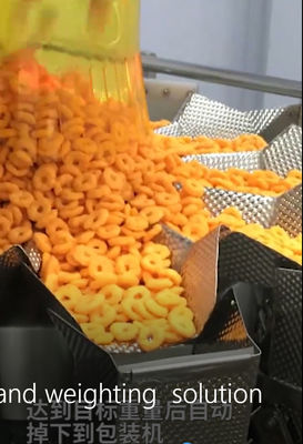PLC Gepufte de Verpakkende Machine Multi Hoofdweger van het Snackvoedsel